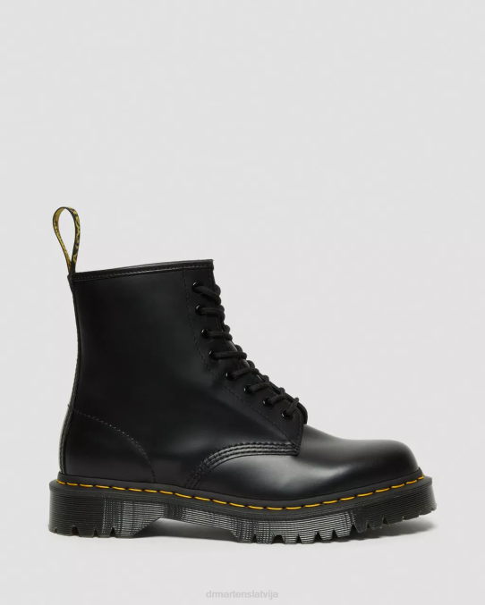 Dr. Martens apavi sievietes melna gluda 1460 bex gludas ādas platformas zābaki LHJP76