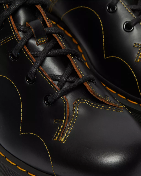 Dr. Martens apavi sievietes melna vintage gluda baznīcas platformas mērkaķu zābaki LHJP48