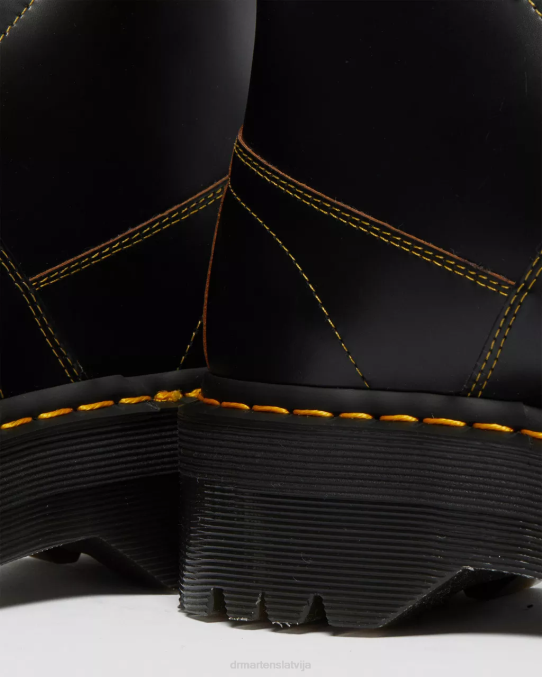 Dr. Martens apavi sievietes melna vintage gluda baznīcas platformas mērkaķu zābaki LHJP48