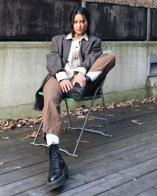 Dr. Martens apavi sievietes melni pulēti gludi jadon hi boot gludas ādas platformas LHJP209