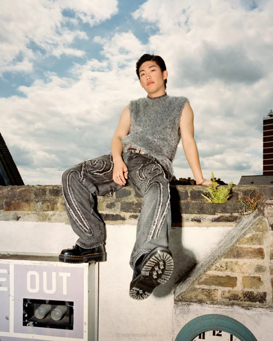 Dr. Martens apavi sievietes melni pulēti gludi jadon zābaku gludas ādas platformas LHJP2