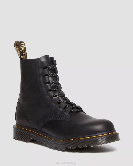 Dr. Martens apavi sievietes melnā secura un atacama 1460 Pascal ražoti Anglijā ghillie zābaki LHJP384