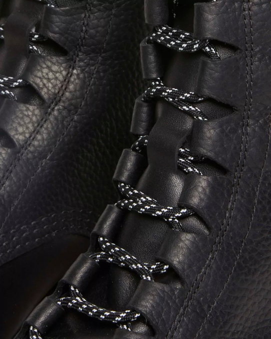 Dr. Martens apavi sievietes melnā secura un atacama 1460 Pascal ražoti Anglijā ghillie zābaki LHJP384