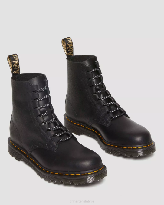 Dr. Martens apavi sievietes melnā secura un atacama 1460 Pascal ražoti Anglijā ghillie zābaki LHJP384