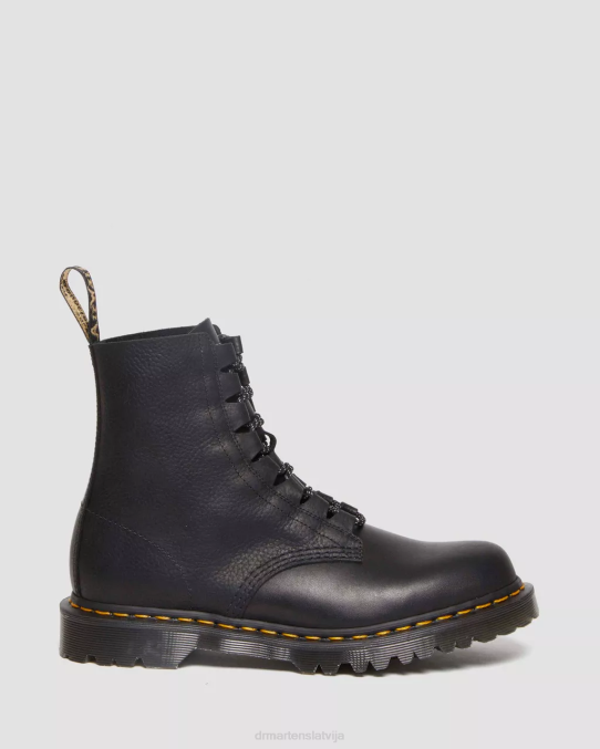 Dr. Martens apavi sievietes melnā secura un atacama 1460 Pascal ražoti Anglijā ghillie zābaki LHJP384