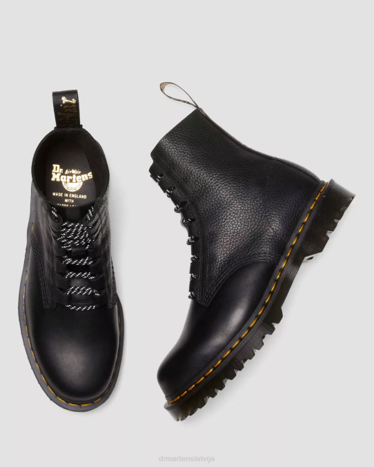 Dr. Martens apavi sievietes melnā secura un atacama 1460 Pascal ražoti Anglijā ghillie zābaki LHJP384