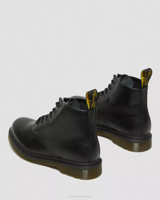 Dr. Martens apavi sievietes melna gluda 101 gludas ādas puszābaki LHJP152