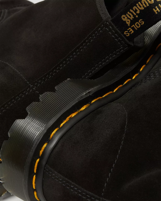 Dr. Martens apavi sievietes melna repello teļa zamšādas mb 101 ražoti Anglijā ben zamšādas puszābaki LHJP176