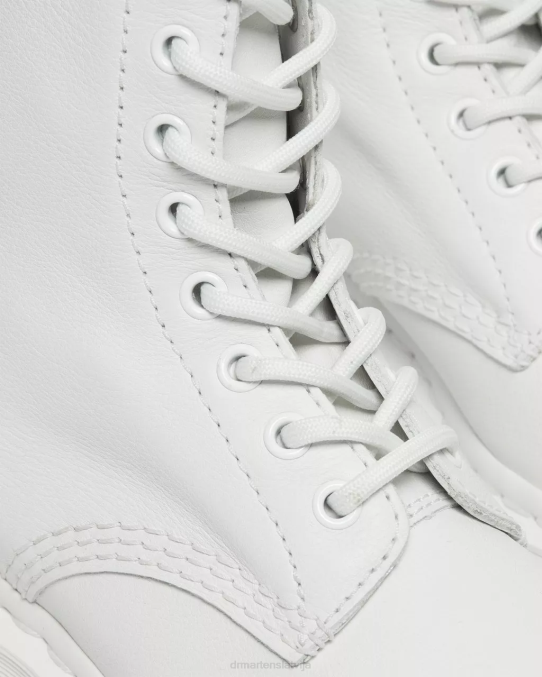 Dr. Martens apavi sievietes baltā Virdžīnija 1460 pascal mono šņorzābaki LHJP89