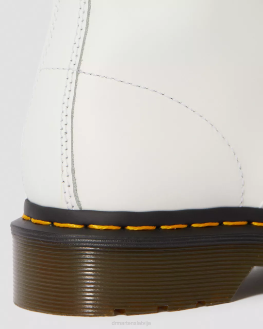 Dr. Martens apavi sievietes balta gluda 1460 gludas ādas šņorzābaki LHJP23