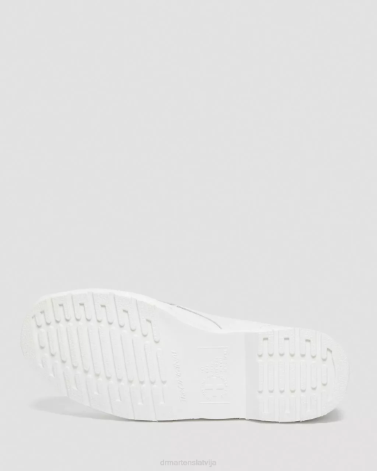 Dr. Martens apavi sievietes balta gluda 1460 mono gludas ādas šņorzābaki LHJP94