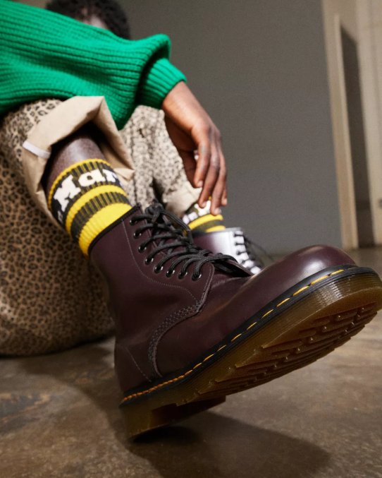 Dr. Martens apavi sievietes bordo gluda 1460 gludas ādas šņorzābaki LHJP153