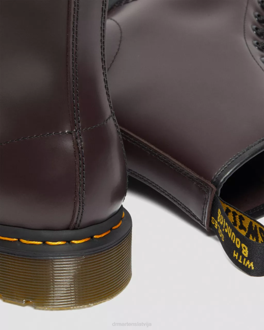 Dr. Martens apavi sievietes bordo gluda 1460 gludas ādas šņorzābaki LHJP153