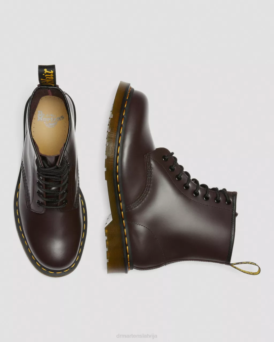 Dr. Martens apavi sievietes bordo gluda 1460 gludas ādas šņorzābaki LHJP153