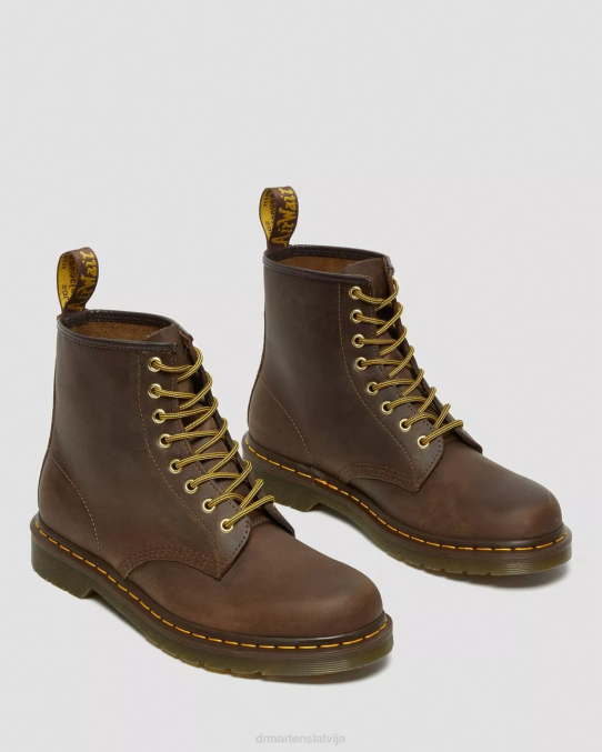 Dr. Martens apavi sievietes brūns trakais zirgs 1460 trako zirgu ādas šņorzābaki LHJP22