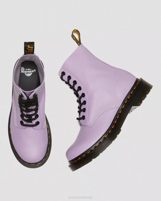 Dr. Martens apavi sievietes ceriņi Virdžīnija 1460 pascal melni cilpiņu šņorzābaki LHJP192