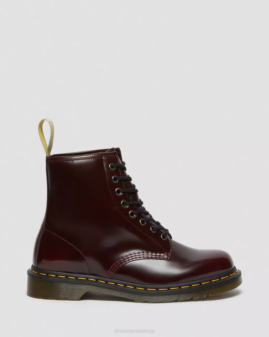 Dr. Martens apavi sievietes ķiršu sarkanā oksforda noberzt vegāniski 1460 šņorzābaki LHJP28