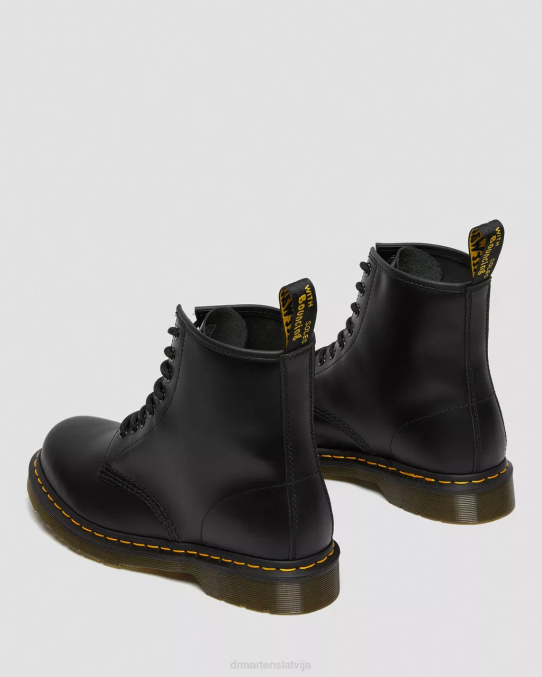 Dr. Martens apavi sievietes melna gluda 1460 gludas ādas šņorzābaki LHJP1