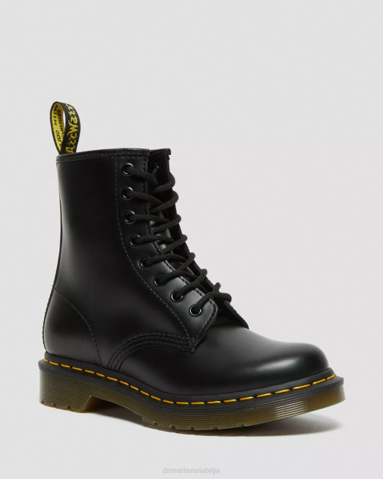 Dr. Martens apavi sievietes melna gluda 1460 gludas ādas šņorzābaki LHJP4