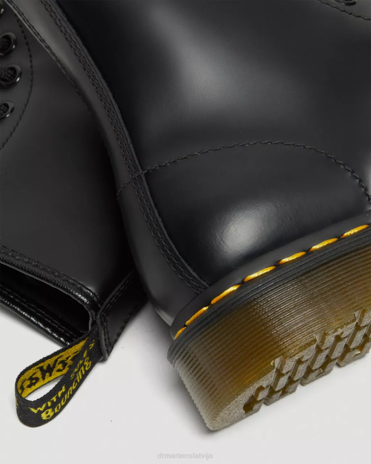 Dr. Martens apavi sievietes melna gluda 1460 gludas ādas šņorzābaki LHJP4