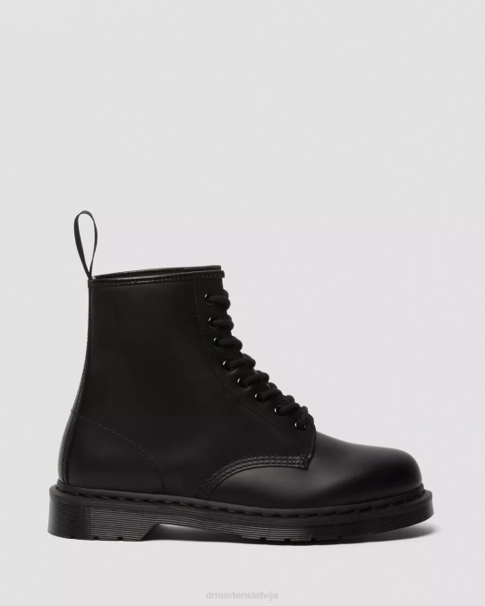Dr. Martens apavi sievietes melna gluda 1460 mono gludas ādas šņorzābaki LHJP21