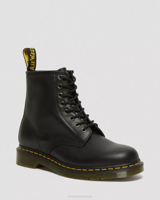 Dr. Martens apavi sievietes melna nappa 1460 nappa ādas šņorzābaki LHJP12