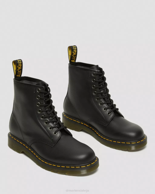 Dr. Martens apavi sievietes melna nappa 1460 nappa ādas šņorzābaki LHJP12