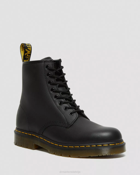 Dr. Martens apavi sievietes melna rūpnieciskā pilngraudu 1460 neslīdoši ādas šņorzābaki LHJP386