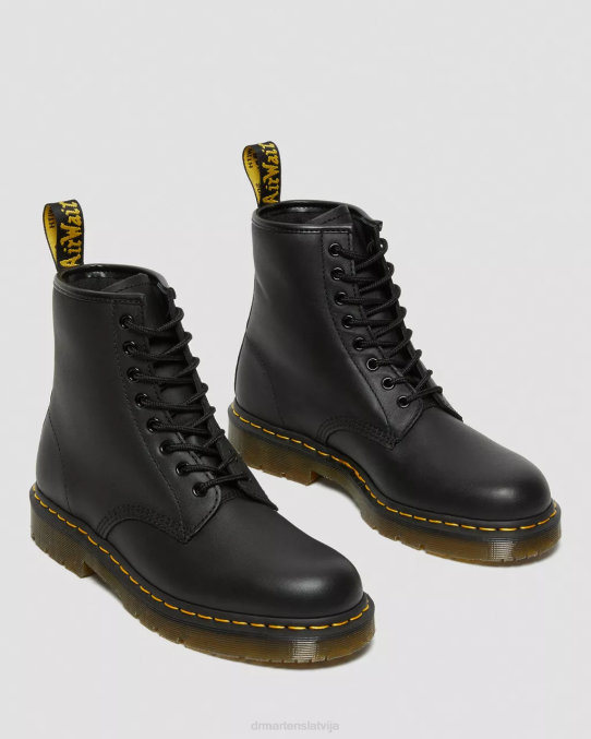 Dr. Martens apavi sievietes melna rūpnieciskā pilngraudu 1460 neslīdoši ādas šņorzābaki LHJP386