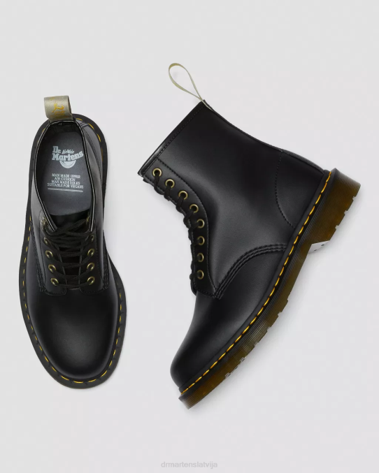 Dr. Martens apavi sievietes melnais felikss noberzt vegāniski 1460 felix šņorzābaki LHJP8