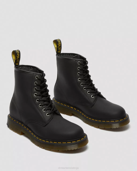 Dr. Martens apavi sievietes melnais sniega tīrītājs 1460 dm ziemas gripa šņorzābaki LHJP87