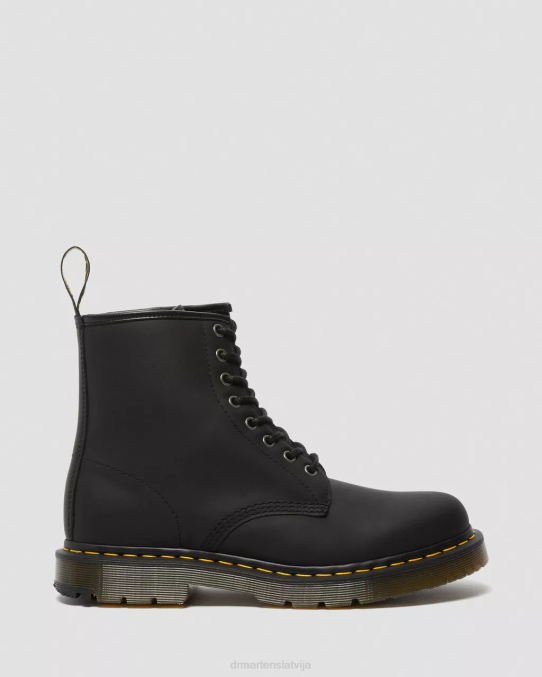 Dr. Martens apavi sievietes melnais sniega tīrītājs 1460 dm ziemas gripa šņorzābaki LHJP87