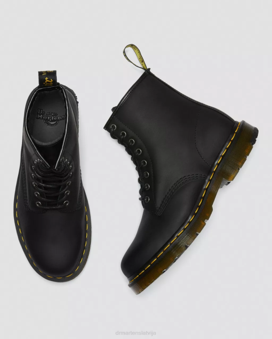Dr. Martens apavi sievietes melnais sniega tīrītājs 1460 dm ziemas gripa šņorzābaki LHJP87