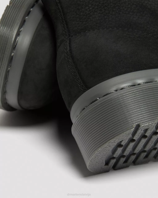 Dr. Martens apavi sievietes melns slīpēts nubuks wp 1460 monofrēzēta nubuka ādas šņorzābaki LHJP107