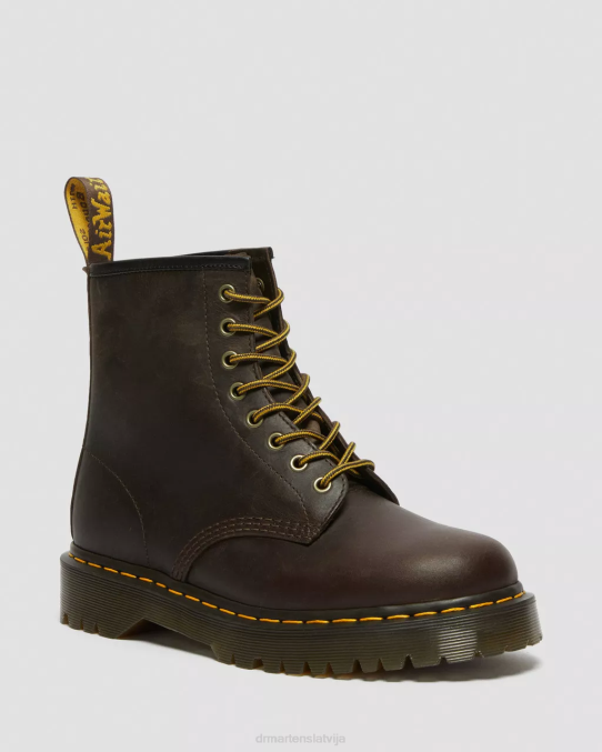 Dr. Martens apavi sievietes tumši brūns trakais zirgs 1460 bex crazy zirga ādas šņorzābaki LHJP55