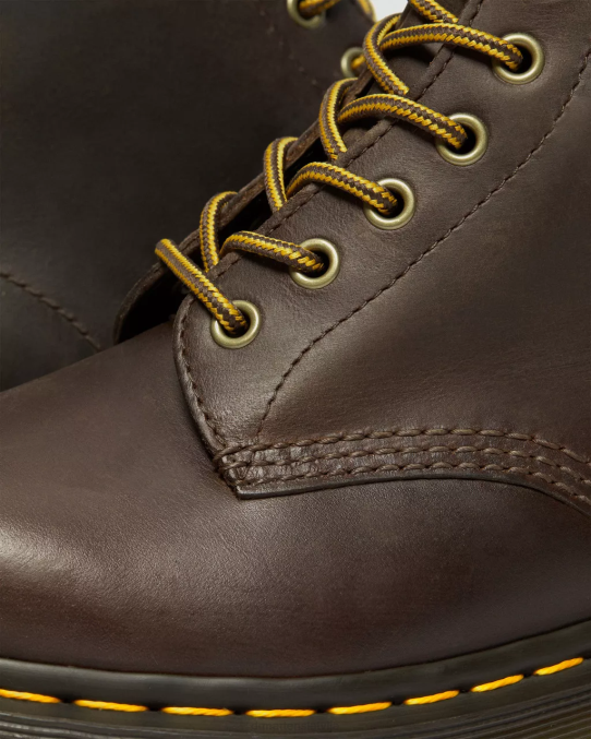 Dr. Martens apavi sievietes tumši brūns trakais zirgs 1460 bex crazy zirga ādas šņorzābaki LHJP55