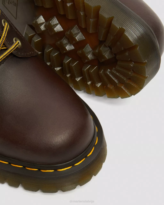 Dr. Martens apavi sievietes tumši brūns trakais zirgs 1460 bex crazy zirga ādas šņorzābaki LHJP55