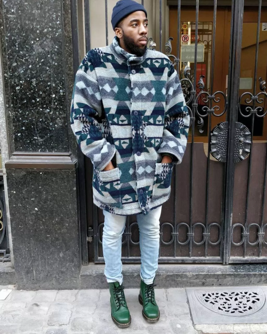 Dr. Martens apavi sievietes zaļa gluda 1460 gludas ādas šņorzābaki LHJP79