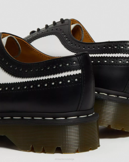 Dr. Martens apavi unisex melna gluda 3989 bex gludas ādas brogue kurpes LHJP222