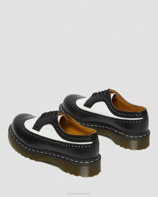 Dr. Martens apavi unisex melna gluda 3989 bex gludas ādas brogue kurpes LHJP222