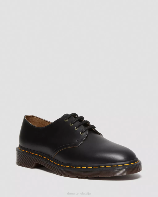 Dr. Martens apavi unisex melna vintage gluda smiths vintage gludas ādas kleitu kurpes LHJP332