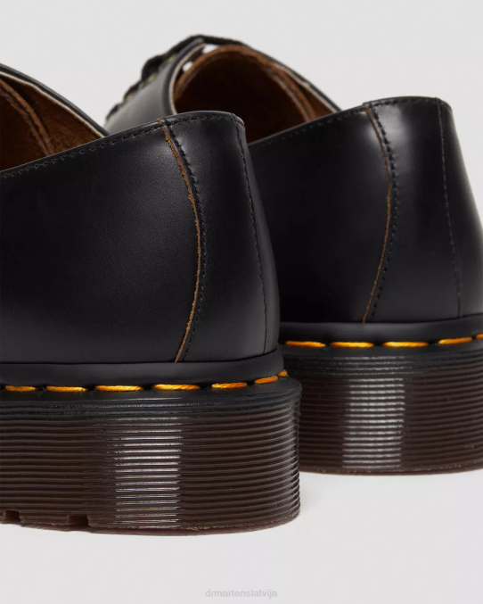 Dr. Martens apavi unisex melna vintage gluda smiths vintage gludas ādas kleitu kurpes LHJP332