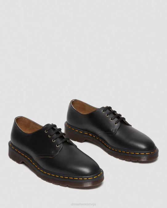 Dr. Martens apavi unisex melna vintage gluda smiths vintage gludas ādas kleitu kurpes LHJP332