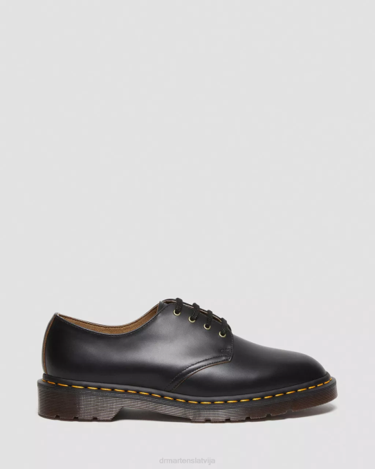 Dr. Martens apavi unisex melna vintage gluda smiths vintage gludas ādas kleitu kurpes LHJP332
