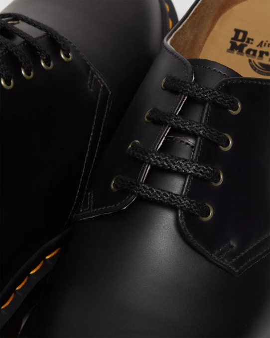 Dr. Martens apavi unisex melna vintage gluda smiths vintage gludas ādas kleitu kurpes LHJP332