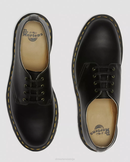 Dr. Martens apavi unisex melna vintage gluda smiths vintage gludas ādas kleitu kurpes LHJP332
