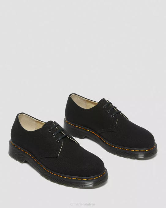 Dr. Martens apavi unisex melns 1461. gada audekla oksfordas kurpes LHJP323