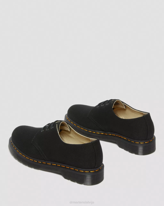 Dr. Martens apavi unisex melns 1461. gada audekla oksfordas kurpes LHJP323
