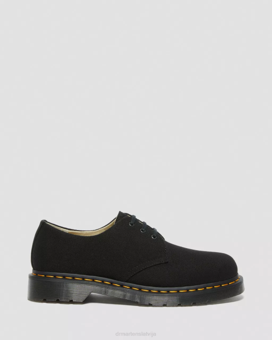 Dr. Martens apavi unisex melns 1461. gada audekla oksfordas kurpes LHJP323