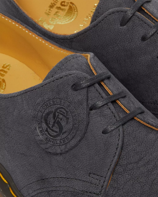 Dr. Martens apavi unisex melns 1461 ražots Anglijā nubuka ādas oksforda apavi LHJP331